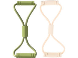 Conjunto De 2 Faixas Resistência Para Treinamento Muscular, Alças Elásticas Portáteis Exercícios Braço E