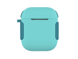 Capa para Fones de Ouvido 2 em 1 com Textura Fosca e Núcleos Contrastantes em PC + TPU para AirPods 2/1 GIECY