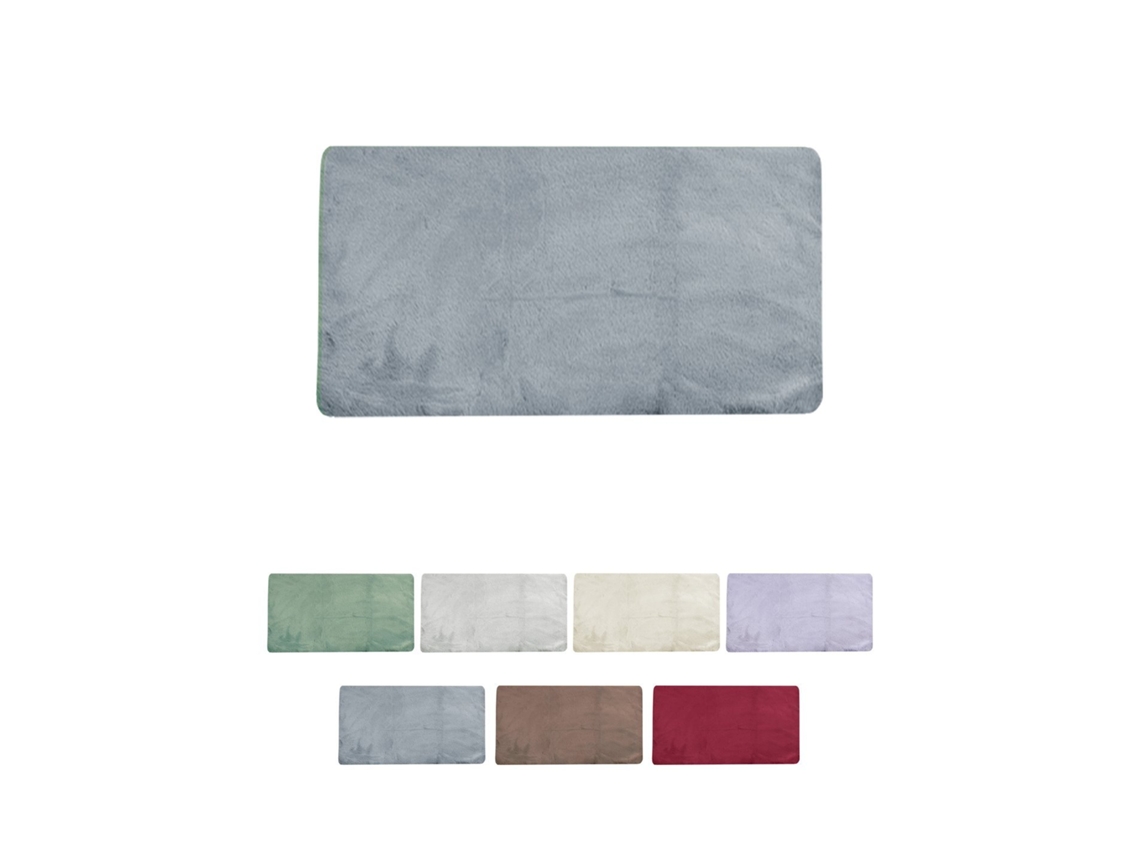 Alfombra Interior De Pelo Corto Antideslizante - Estera 100% Poliéster Para Salón, Dormitorio Y Sala De Estar Gris Oscuro 60x90 Cm