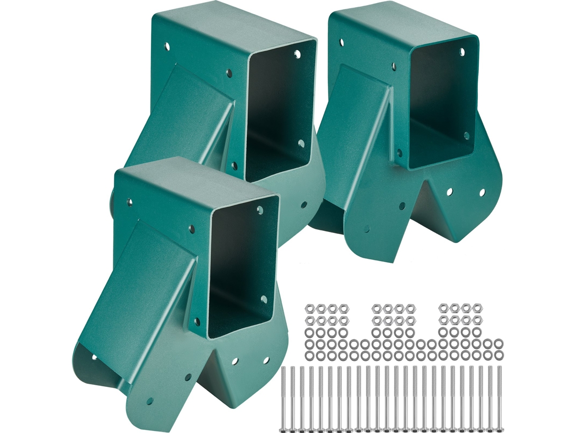 Conector de balanço VEVOR 3 peças de suporte de balanço em aço carbono, verde