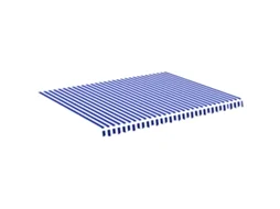 Tecido de Substituição para Toldo 4,5x3,5 m Azul e Branco MAISON EXCLUSIVE