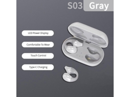 Hifi Wireless Headphone Bone Conduction Concept Ear-Clip Sports Game Música Controle de Toque Noise Cancelling Tws Bluetooth Auscultadores