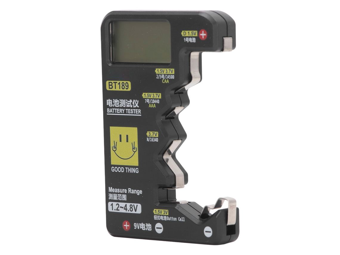 Testador De Baterias Digital Com Tela Lcd Grande Universal Para Baterias