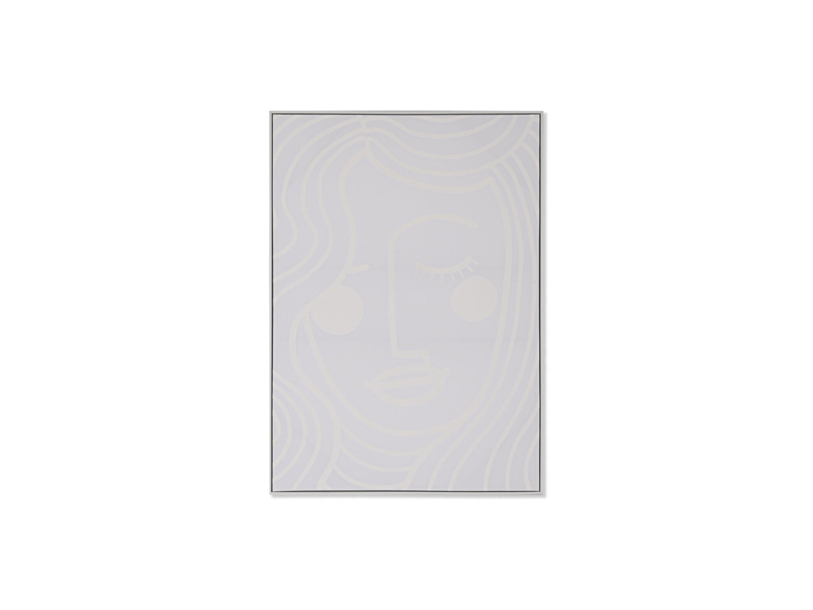 Impressão em Tela de Espuma 3d de uma Mulher, Branca, 103x4,5x143cm ALEXANDRA HOUSE LIVING