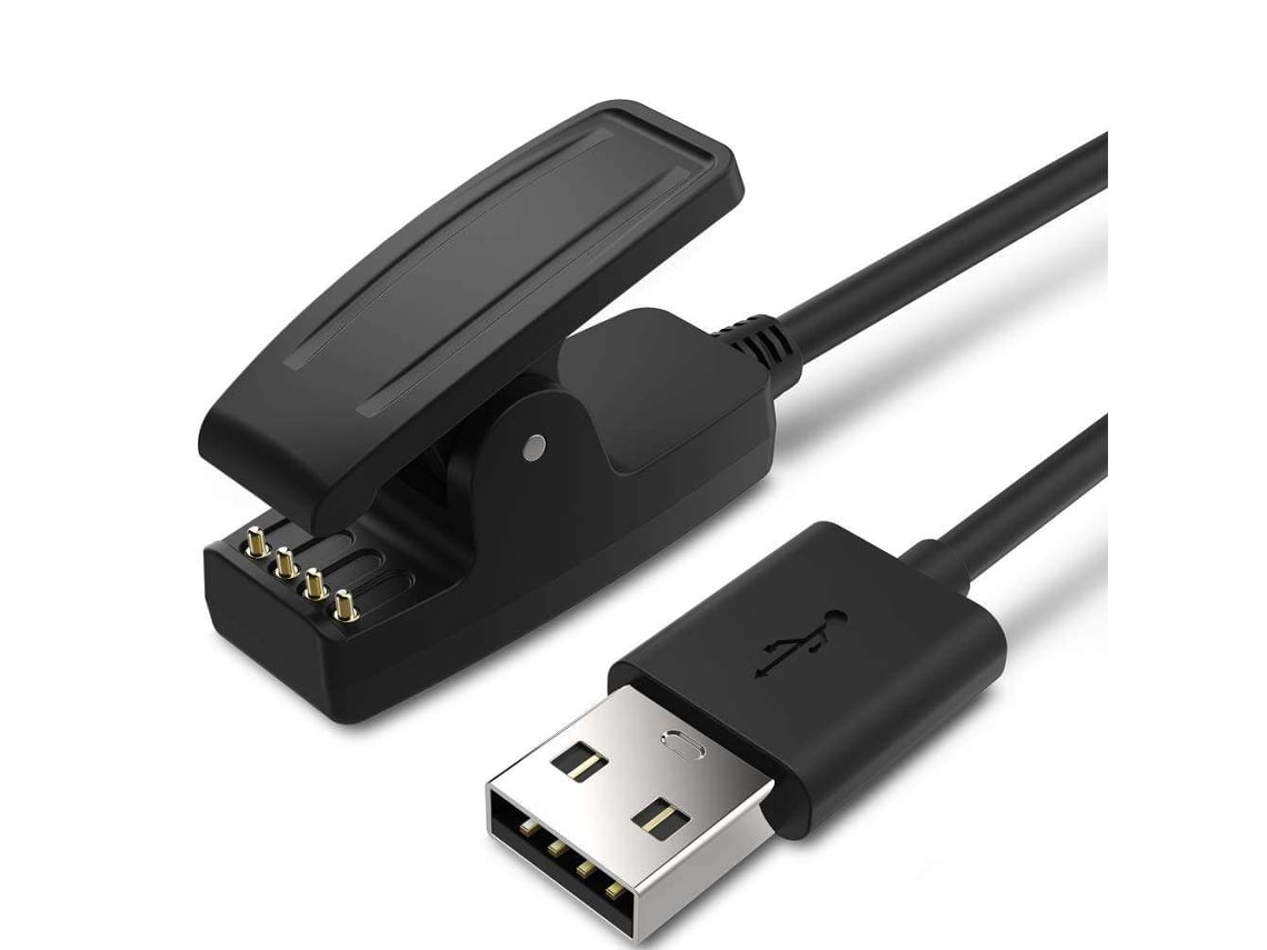 Carregador Para Garmin Forerunner 230 Com Berço / Base Com Cabo Usb 100cm Preto Digitallab