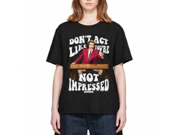Rockinstone Anchorman Movie Not Impressed Black Adult T-shirt Size:xxxl