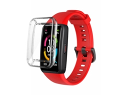 Bracelete Silicone para Huawei Band 6 Vermelho