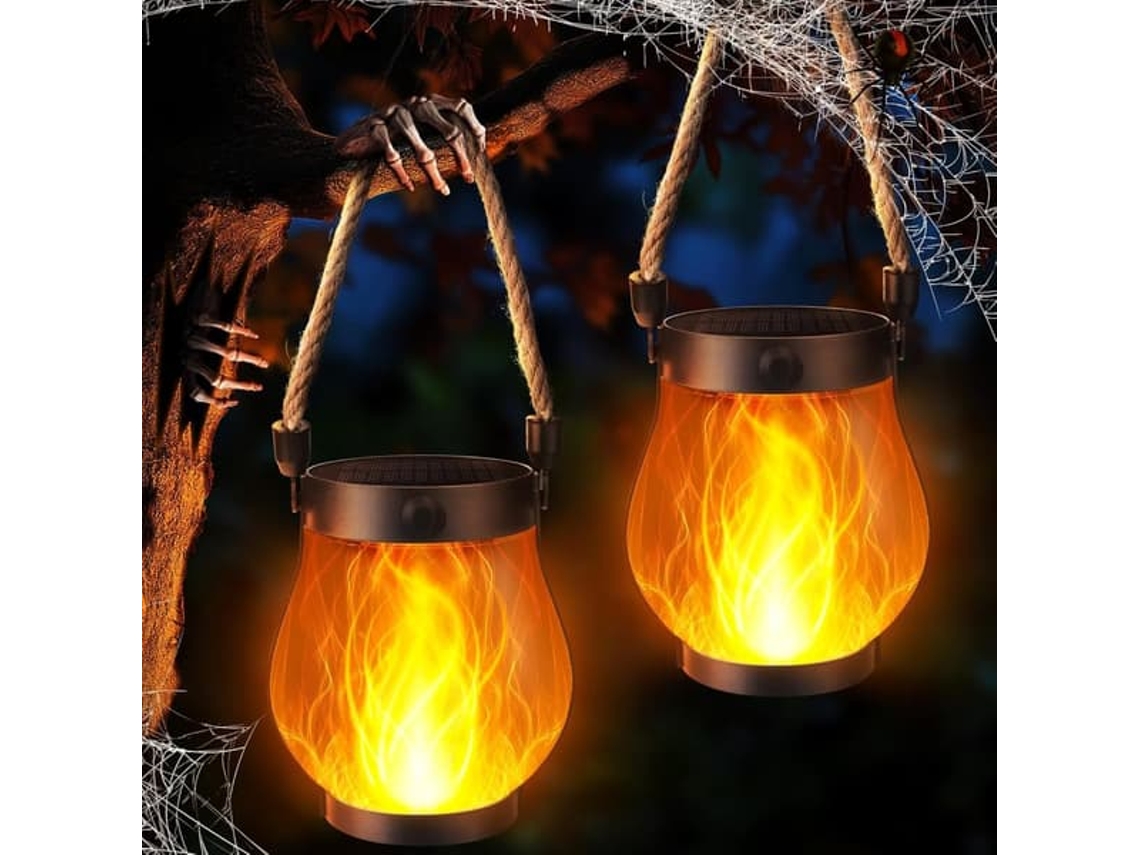 Iluminação solar para jardim com borboletas, externa AQUAFORGE