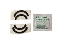 Conjuntos De Pés De Rato Para Pebble Mouse, Almofadas De Substituição Para, Deslizadores Com Borda Curva,adesivo Preto.