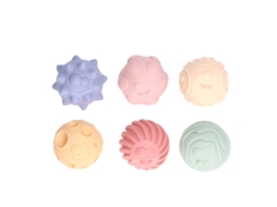 Mali kit de 6 Bolas Texturizadas Pvc para Bebê Acima de 6 Meses Brincadeira Sensorial