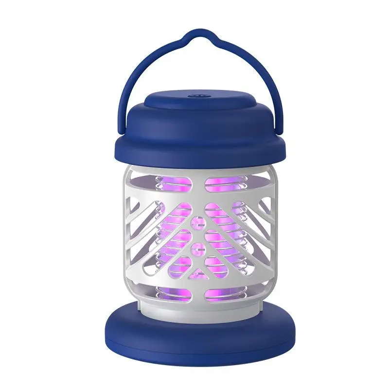 (azul, 800mah) Lâmpada Portátil Mata-mosquitos Tricolor, Segura Para Gestantes E Bebês, Recarregável Via Usb.