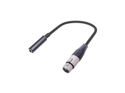 Fasst Adaptador de áudio equilibrado XLR fêmea para 1/4 polegada fêmea, 30cm
