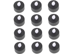 Conjunto De 12 Velas Decorativas De Led Sem Chama, Alimentadas Por Bateria.