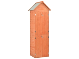 Vidaxl Abrigo De Arrumação Para Jardim 71x60x213 Cm Madeira