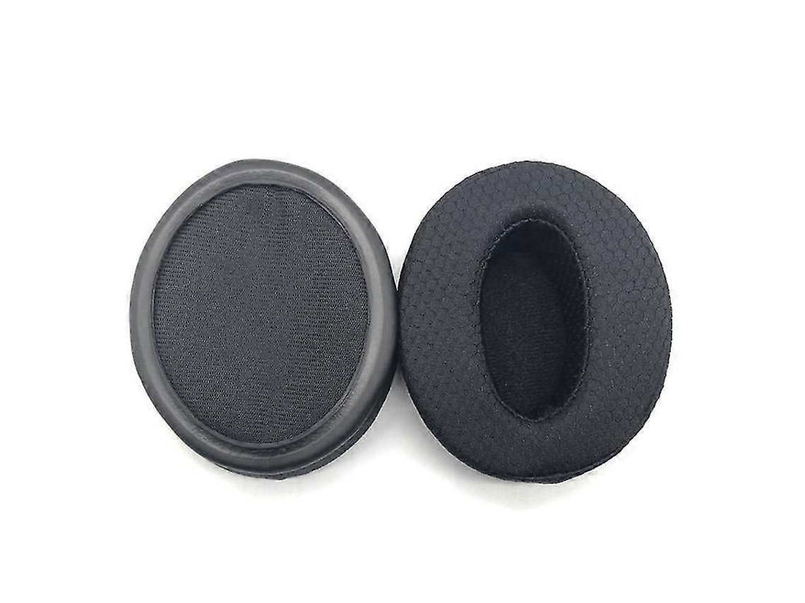 Yuru conjunto de Almofadas para Fones de Ouvido Hd4.50btnc Hd4.40bt Hd4.30 Hd350 Hd400s Hd458bt Tecido Malha Preta
