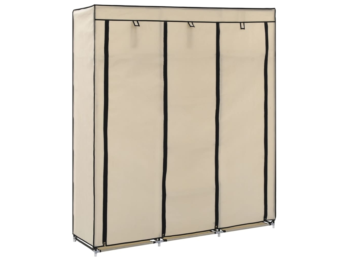 Conjunto 1 Wardrobe, Wardrobes Vidaxl Creme Tecido (n/a)