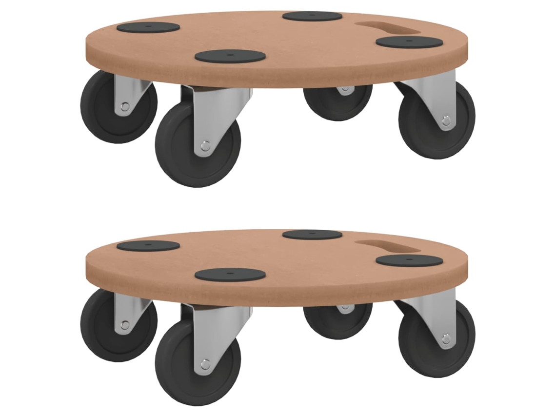 Dolly Trolley, Dolly Trolleys Vidaxl Marrom Madeira Processada (ø 38 Cm)