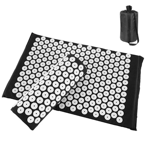Tapete De Acupressão Preto Para Unhas, Tapete De Massagem