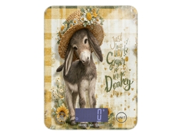 Balança Digital De Cozinha Portátil Just A Girl Who Loves Donkey Pesar Alimentos, 5kg 5g 11lbs 1oz, Com 4 Peças