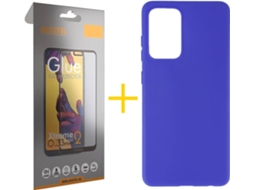 Kit Capa e Película Samsung Galaxy A52s ACCETEL Full (Azul)