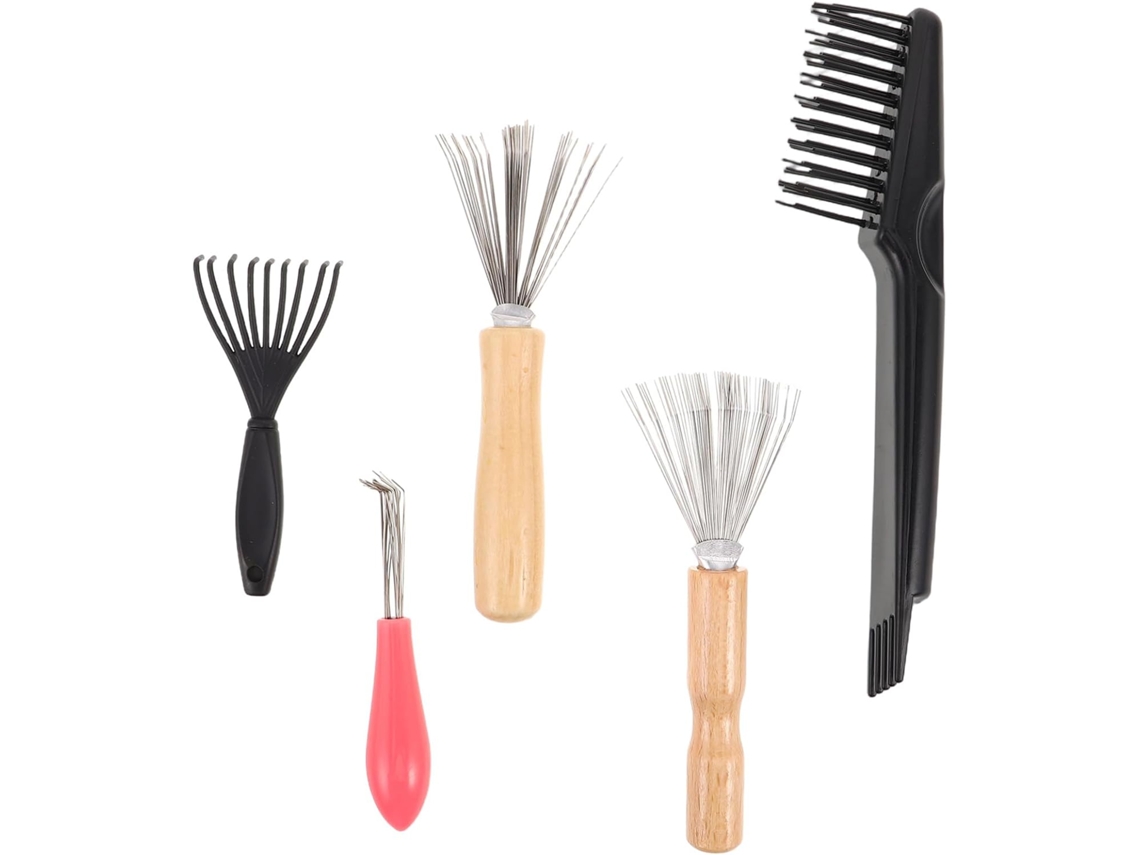 Kit De Limpeza Escovas Cabelo Veemoon Com 5 Peças Para Mulheres E Família, Ferramenta Compacta E Portátil Para Casa