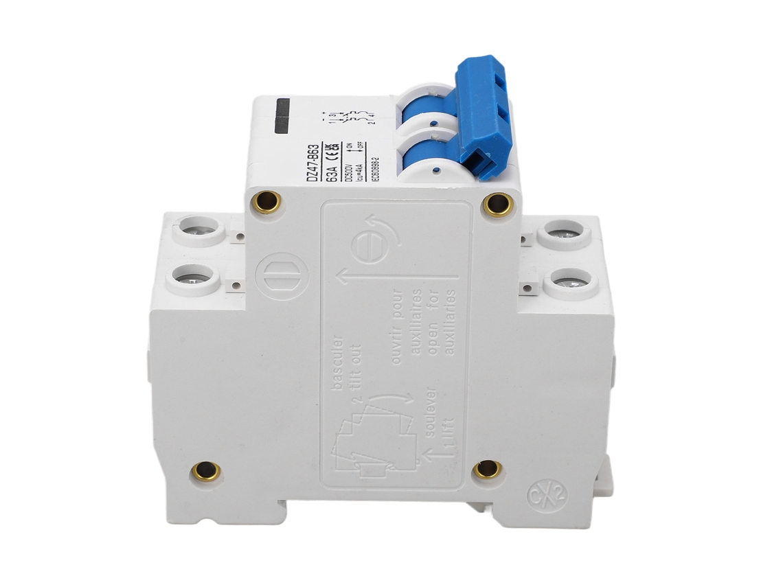 Laxiscreed Interruptor De Proteção Doméstico 2p Dc 500v 63a Com Capacidade 4000a Tipo B