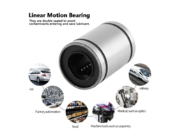 Laxiscreed 12 Peças De Rolamentos Lineares Lm12uu De 12mm Para Impressoras 3d E Cnc