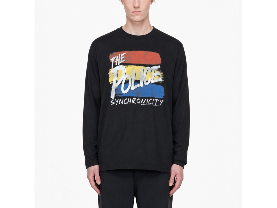 The Police Synchronicity Inverted Long Sleeve T-shirt Unisex Adults Size:l