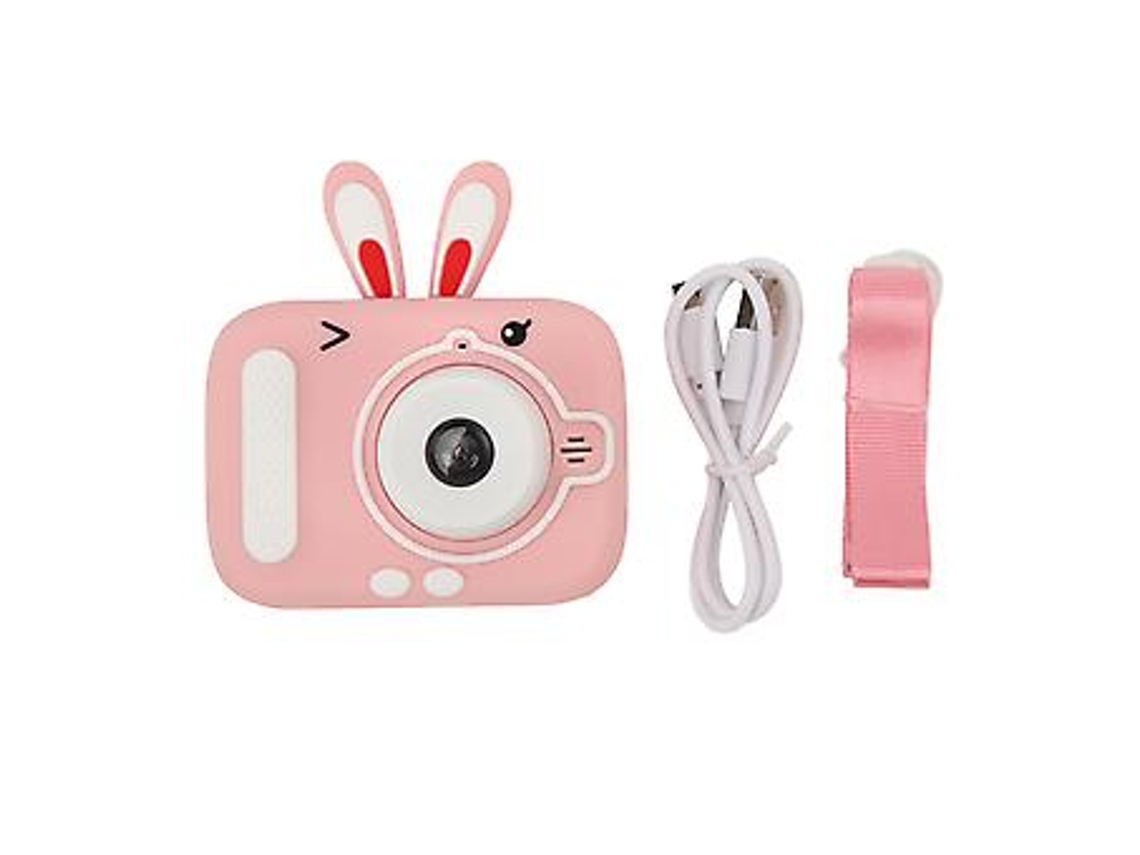 Câmera De Brinquedo Infantil, Tela De 2,0 Polegadas, Vídeo 1080p, Câmera Dupla De 2000 W, Filmadora Digital Para Crianças Com Flash, Rosa Brilvibera