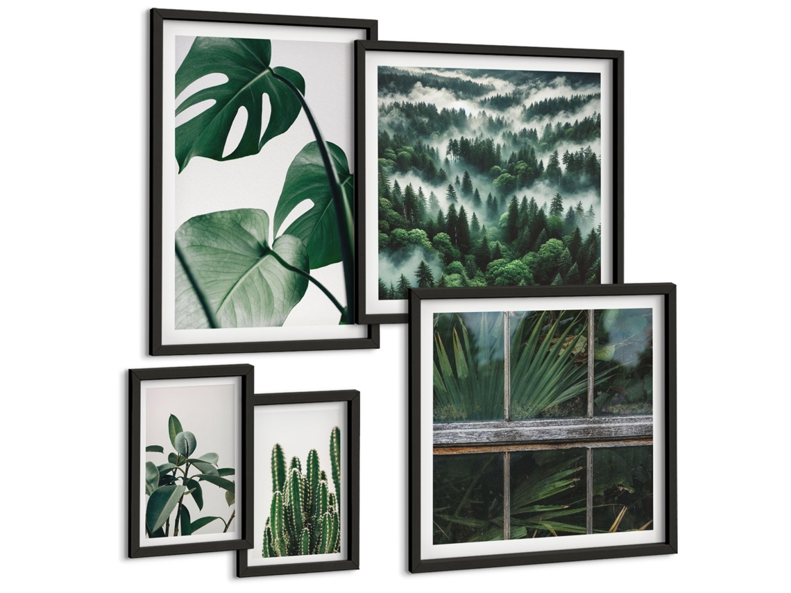 Conjunto De Pinturas Inspirações Vegetais Dos Trópicos Espelharte (5 Peças)