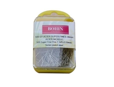 500 pinos Coututrex Superfine nº 4, 30 mm, Bohin
