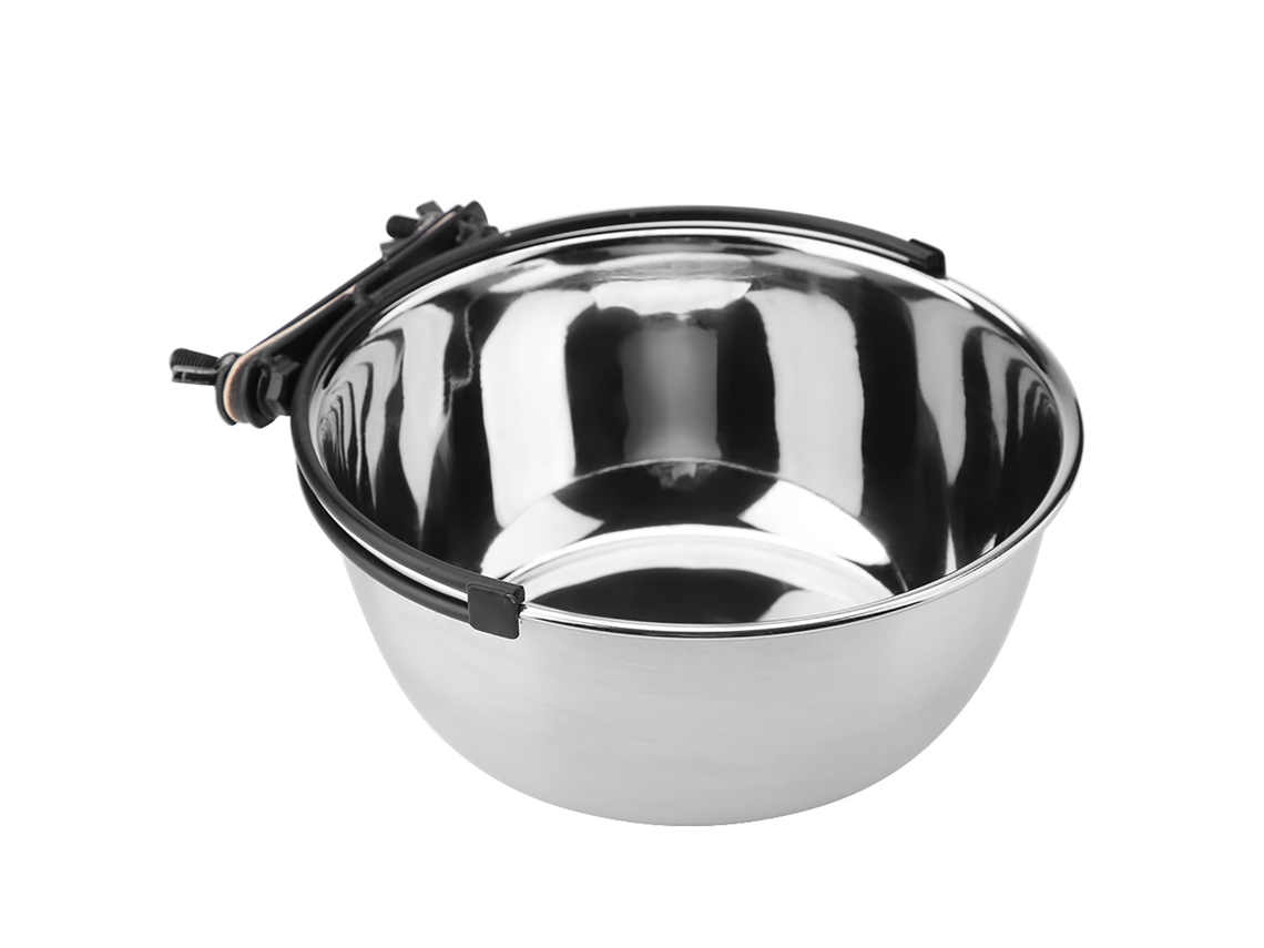 Comedouro e Bebedouro Suspensos em Aço Inoxidável para Gato, Cachorro, Gaiola G AQUAFORGE