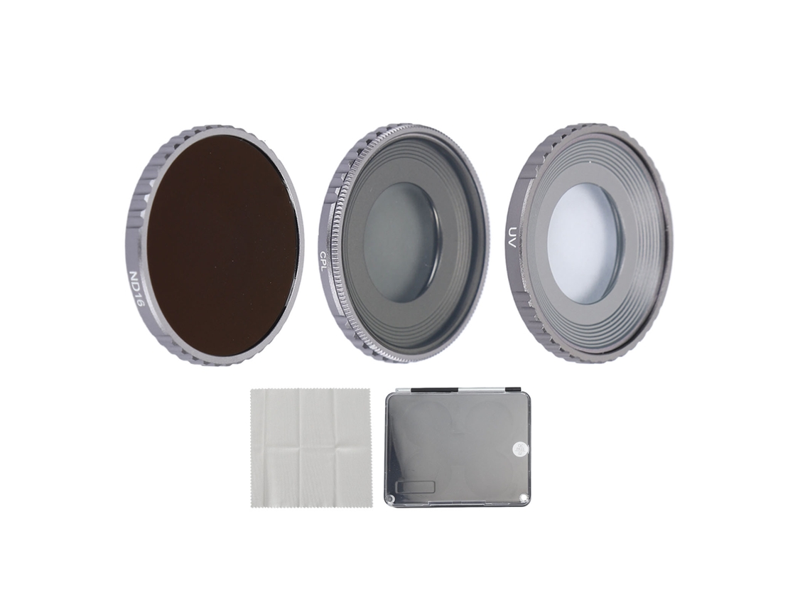 Kit Filtros Câmera Uv Cpl Nd Para Osmo Action 4 Drone