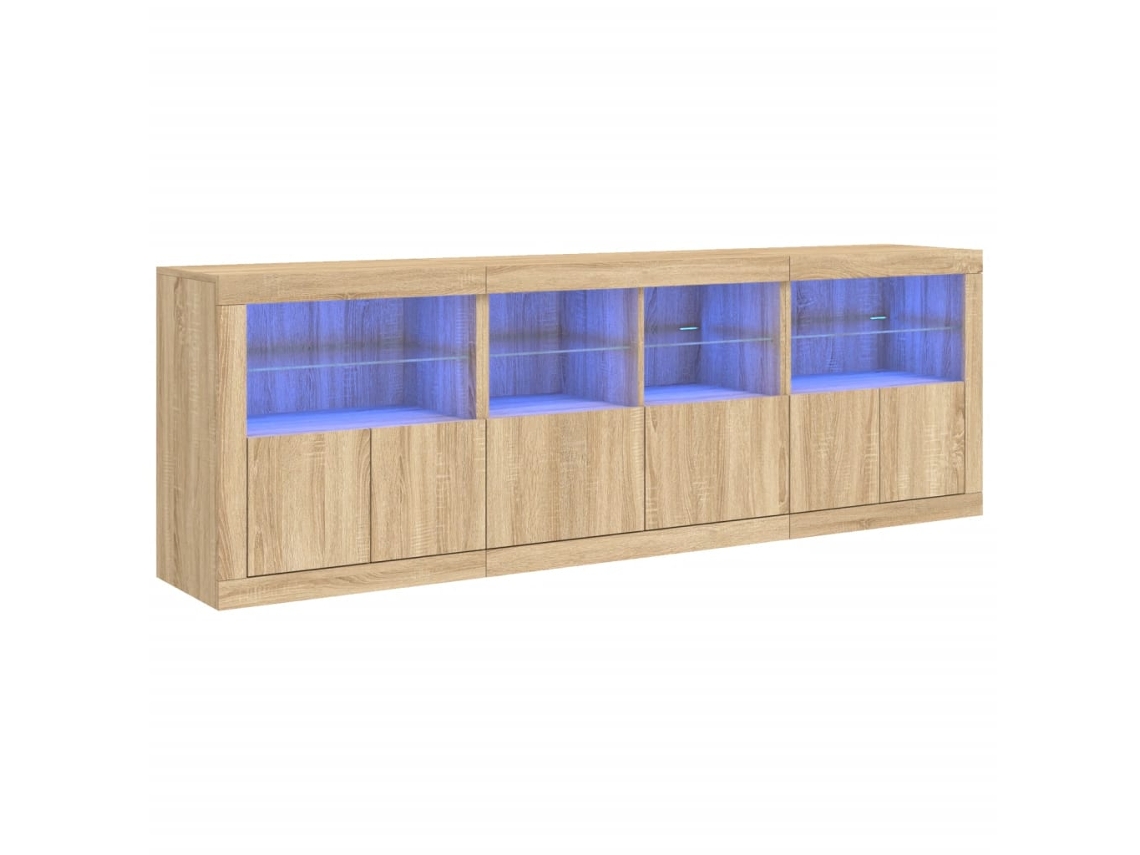 Sideboard, Sideboards Vidaxl Marrom Madeira Processada (n/a)