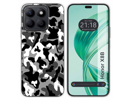 Capa Camuflagem Design para Honor X8B TUMUNDOSMARTPHONE Silicone Multicor