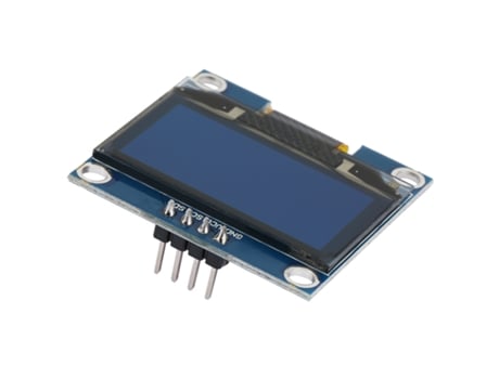 Módulo de display OLED de 1,3 polegadas com comunicação IIC/I2C, 128 x 64, texto azul (1 peça)
