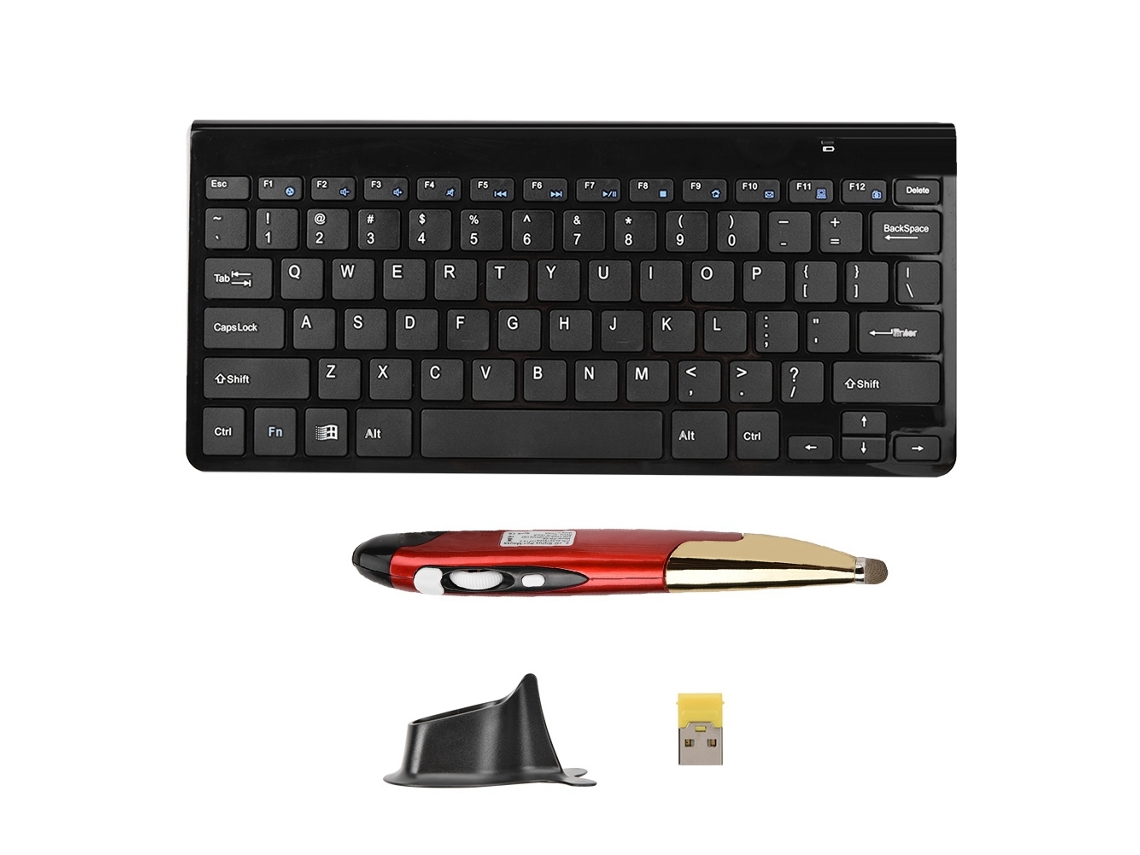 Conjunto De Teclado E Mouse Sem Fio Slim Mini