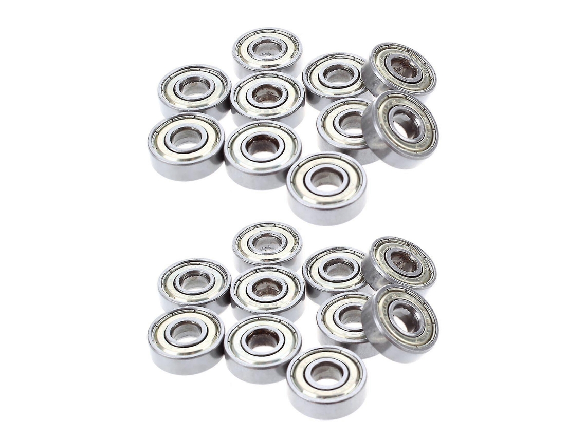 Rebe-20 Rolamentos De Bola Miniatura 608 Zz Aço 8x22x7mm Sulcos Profundos De Qualidade Nova