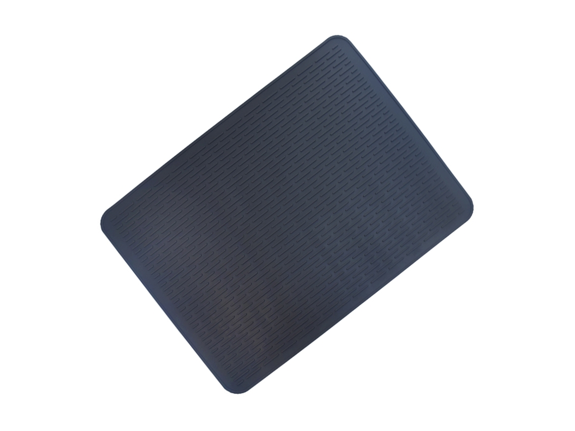 Sem Gotejamento com Nosso Tapete de Silicone Resistente Ao Calor, Escorredor de Pratos e Tapete de Drenagem em um Só! Preto AQUAFORGE