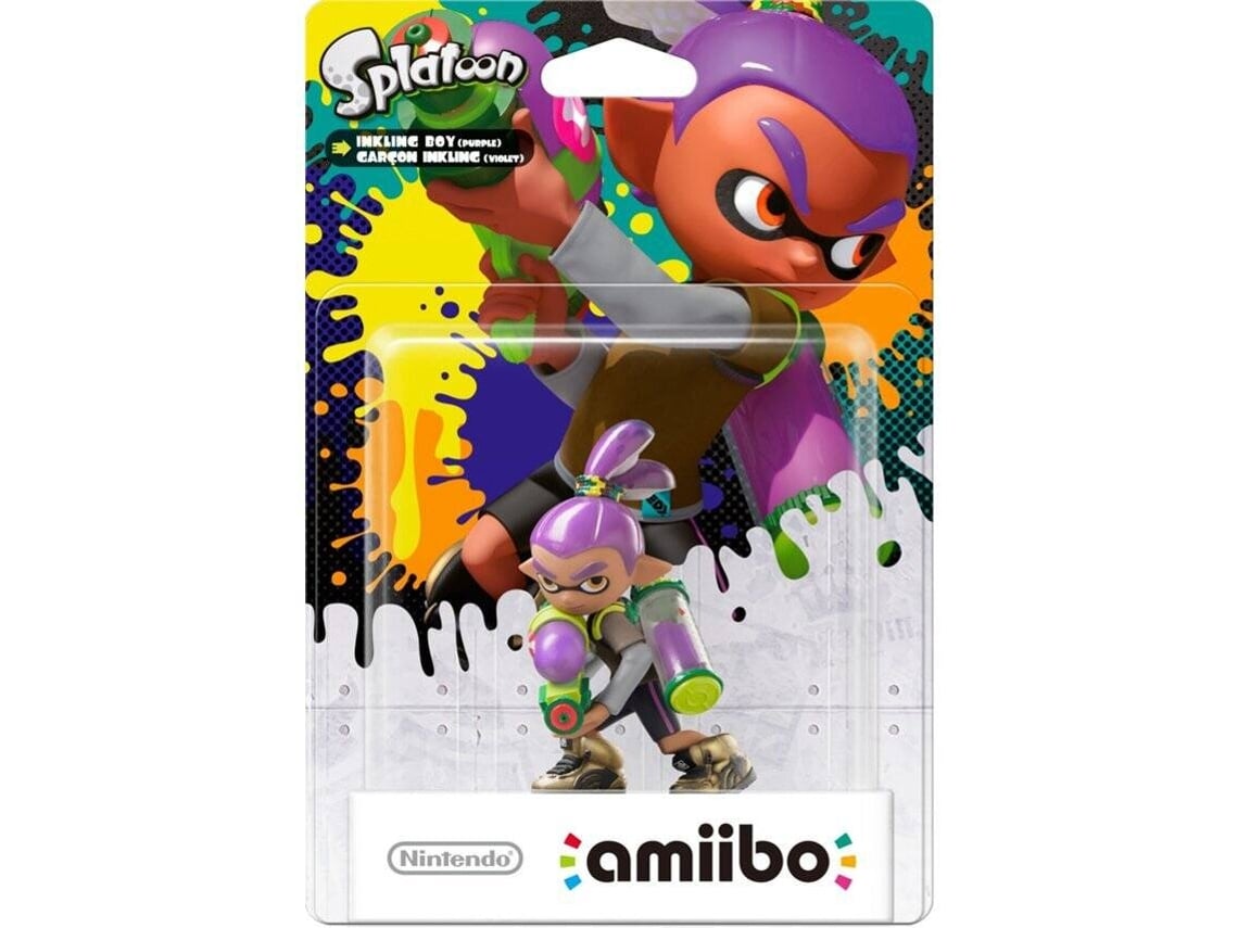 Splatoon Amiibo Boy Figure - Purple Inkling Character For Wii U & 3DS