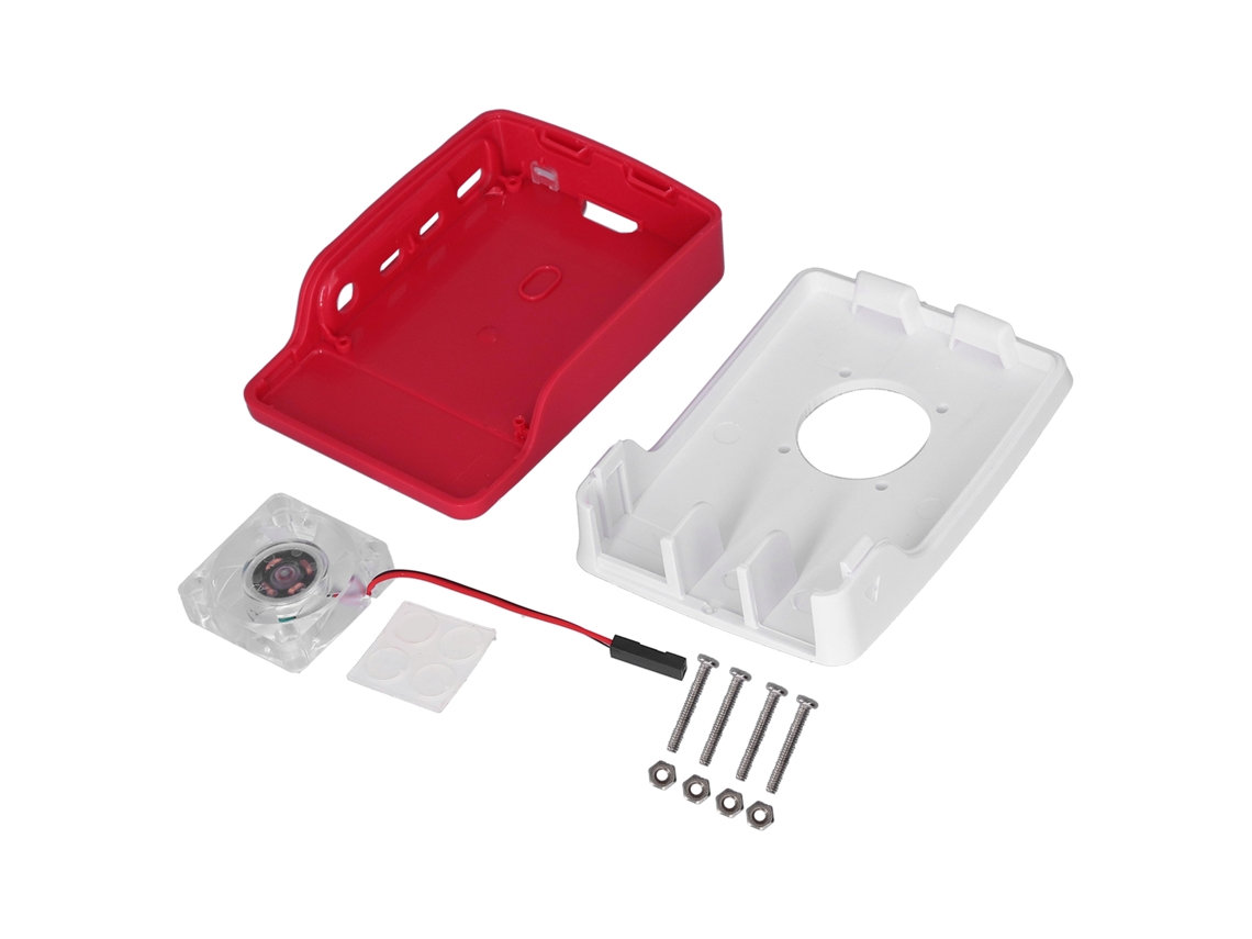 Laxiscreed Caixa Protete Raspberry Pi Com Ventoinha Transparente E Design Resistente