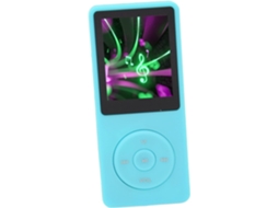 Reprodutor de MP3/MP4, tela de 1,8 polegadas, 30 horas de reprodução, portátil, leve, ideal para corrida e viagens, tamanho 1,8 (azul)