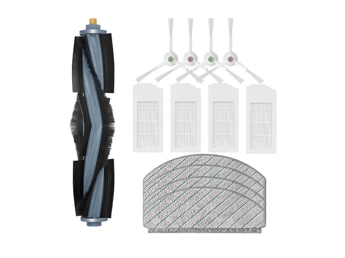 Peças De Reposição Para O Aspirador Robô Ecovacs Deebot T10 Plus: Escova Principal, Escova Lateral E Pano De Limpeza.