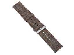 Cinto Fitbit Versa Canvas Grid EOOCOO, à prova d'água, marrom