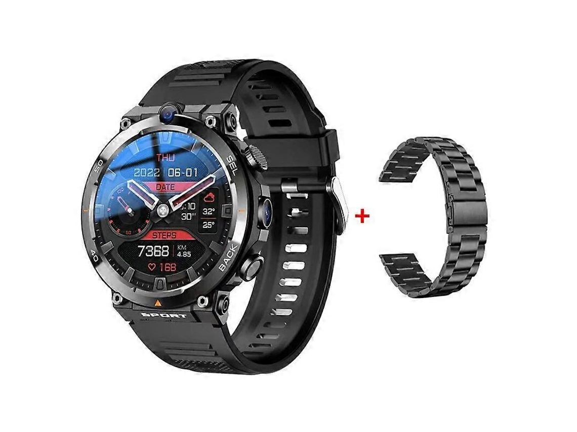 Relógio Inteligente 1.39 Polegadas, Câmera Dupla, 4g Gps Wifi Nfc, Ip67, Compatível Android, Com Pulseira