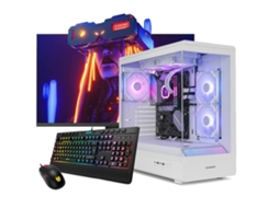 Computador gamer Neo PC Signal Branca, Intel I5 12400 / 8 GB DDR4 / SSD de 480 GB / Monitor Full HD de 27 polegadas / Windows 11