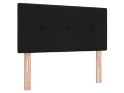 Cabeceira | Painel De Cama Ajustável Em Altura Com Cabeceira Preto 80 Cm Tecido