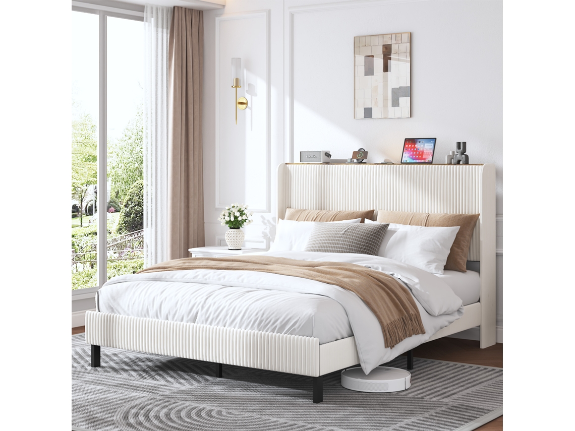 ESSÊNCIACASA Beliche 90x200cm com escada, armazenamento, segurança, madeira