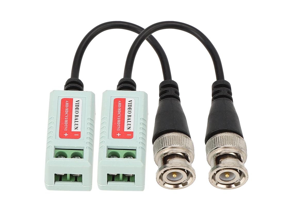 Balun De Vídeo Passivo 1080p Transmissor De Par Trançado Para Cvi/tvi Conector Transceptor De Cabo