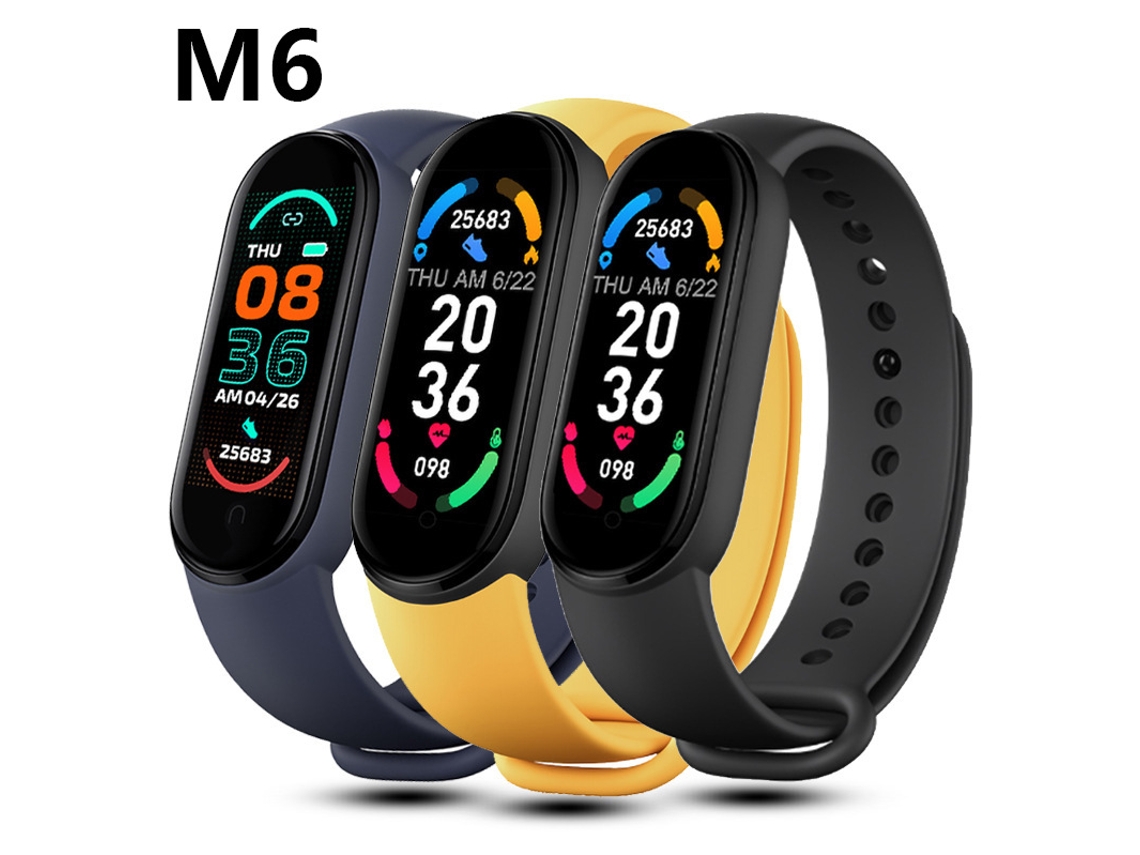Smartwatch M6 Tipo Magnético, Preto YANYXR